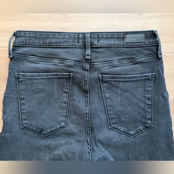 Abercrombie & Fitch Simone High Rise Super Skinny Black Ripped Jeans Size 27/4 - Picture 5 of 7